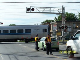 OPERATION LIFESAVER VOLUNTEERS DISTRIBUTING LEAFLETS IN CANADA